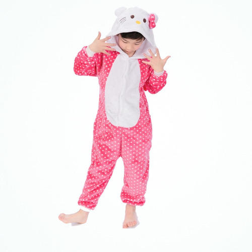 Pijama Hello Kitty Kigurumi Enteros Ninos Ninas 4 A 12 Años