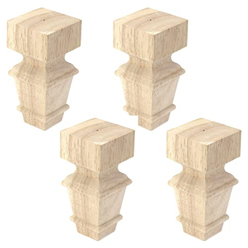 4 Patas De Madera Muebles Sin Terminar, 4.72  × 2.2 , ...