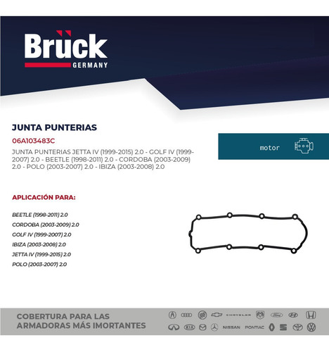 Junta Punterias Jetta 2014 2.0 16v 06a103483c