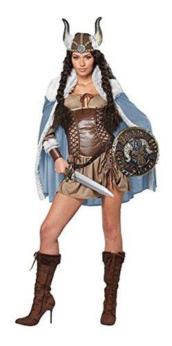 Disfraz Sensual De Mujer Vikinga Guerrera