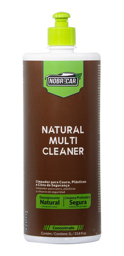 Natural Multi Cleaner 1l. Limpa E Desengraxa Couro Nobre Car