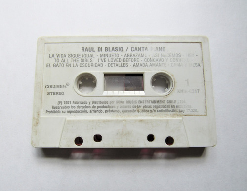 Cassette Raul Di Blasio Canta Piano