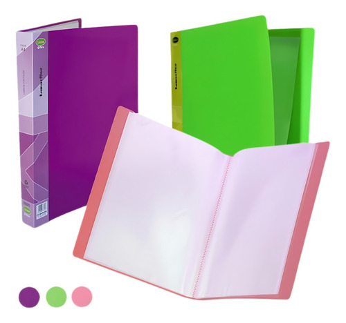 Carpeta Con 80 Folios A4 Color Lama Office Color Verde Manzana