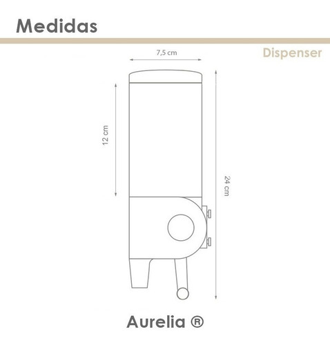 Imagen 4 de 4 de Dispenser De Pared Shampoo Enjuague 500 Ml X2 Vialactea