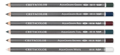 Set de bolsillo Aquagraph Colors con 6 Cretacolor