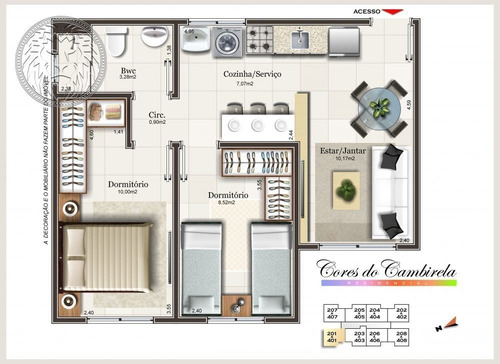 Imagem 3 de 10 de Apartamento - Nova Palhoca - Ref: 1779 - V-1816