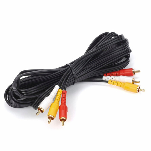 Cable Auxiliar De Audio / Video Plug Rca X 3 A Plug Rca X 3