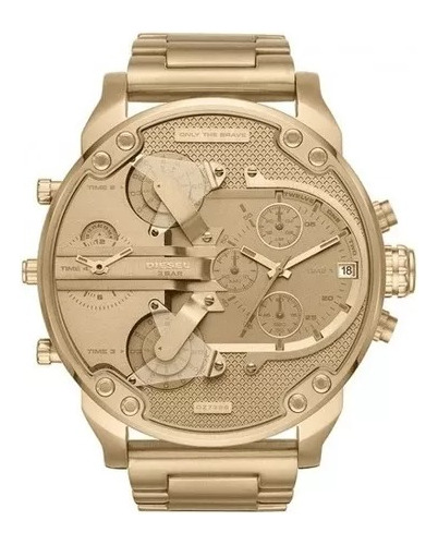 Reloj Diesel Dz7399 Mr.daddy 2.0 Dorado Acero Inoxidable