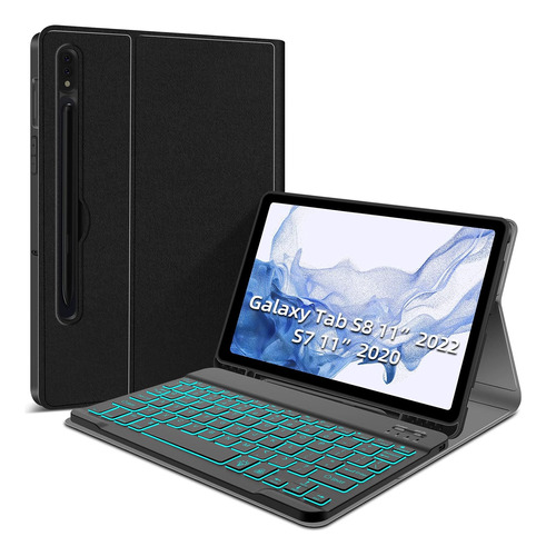 Funda Teclado Retroiluminado Samsung-galaxy-tab S8 S7 1...