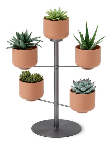 Terrapotta Suporte Vaso De Planta De Mesa C/ 5 - Umbra