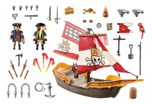 Playmobil Pirates 71418 Barco Pirata 101 Piezas 101