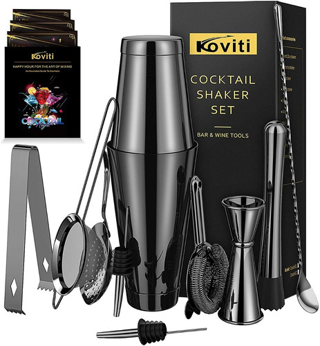 Imagen 1 de 8 de Koviti - Kit Completo De Coctelera Para Barman
