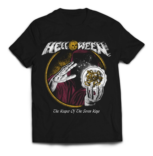 Imagen 1 de 1 de Camiseta Helloween Keeper Of Seven Keys Metal Rock Activity