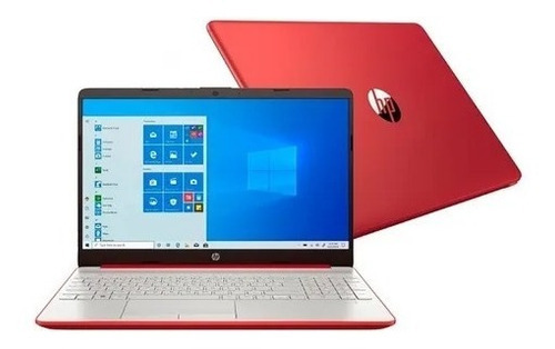 Notebook HP 15-dw0083wm red 15.6", Intel Pentium Silver N5000  8GB de RAM 128GB SSD, Intel UHD Graphics 605 1366x768px Windows 10 Home