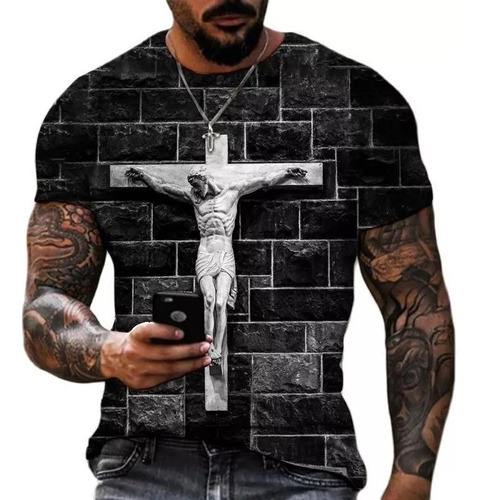 Bb Dios Religión Cristo Jesús Cruz Impresión 3d Playeras