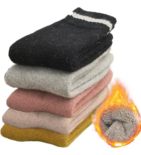 Calcetines de lana de aire, 2 paquetes de calcetines de vestir de lana  merino de algodón orgánico rico para hombre