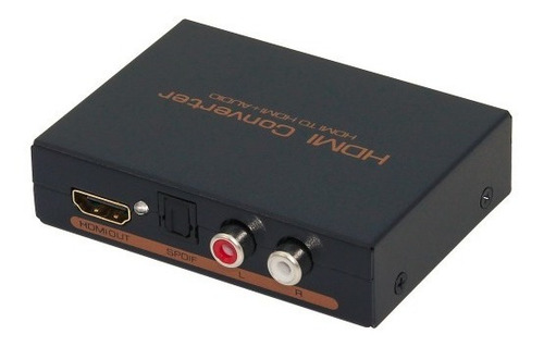 Imagen 2 de 5 de Conversor Extractor Audio Hdmi A Rca Toslink Local 1 Junta