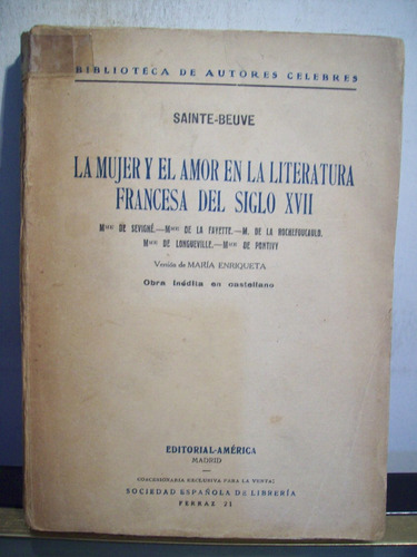 Adp La Mujer El Amor En La Literatura Francesa Del Siglo 17