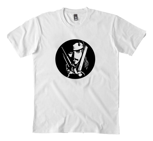 Imagen 2 de 6 de Remera Jack Sparrow Johnny Depp Cine Hombre Mujer Niños