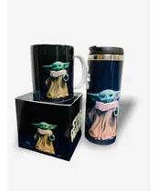 Comprar Paquete Taza Y Termo Star Wars Beby Yoda Color Azul Baby Yoda