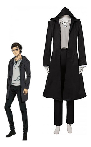 G Peluca Para Cosplay De Eren Jaeger De Attack On Titan,