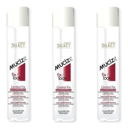 Laca Silkey Mucize Control Fix Extremo Peinado 465ml X3un