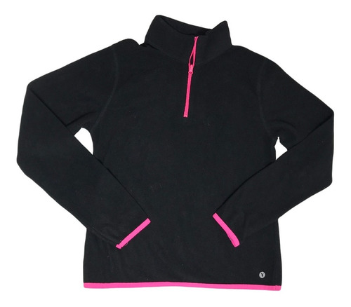 Sudadera Niña Xersion Talla M 10 / 12 Negro Rosa Poliéster