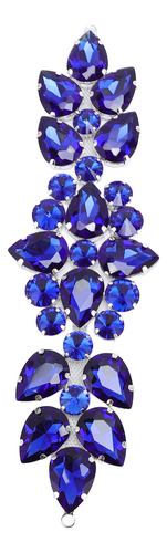 Exquisito Parche Con Diamantes De Imitación De Cristal Azul