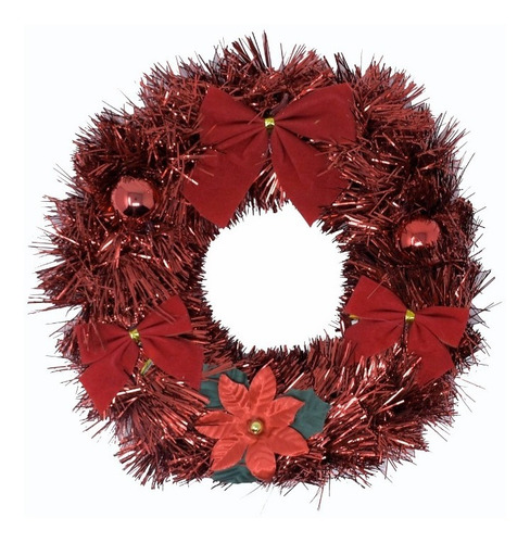 Corona Navidad 20 Cm Decorada #632