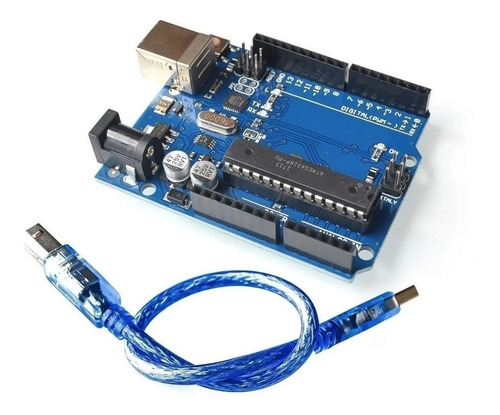 Placa Compatível Arduino Uno R3 Dip Atmega328p