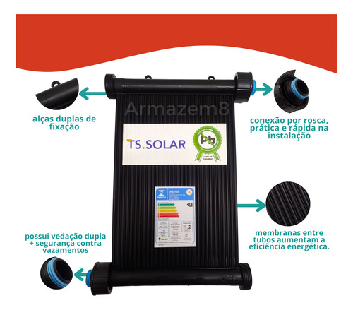 Kit Aquec Solar Piscina 11 Placas 3m Compl + Bomba 1/3 220