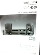 Comprar Manual Del Usuario Del Mini Componentes Technics Sc Ch-550