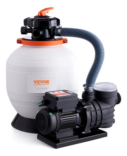 Vevor Filtro De Arena Sobre Suelo Con Bomba De Piscina 3/4hp