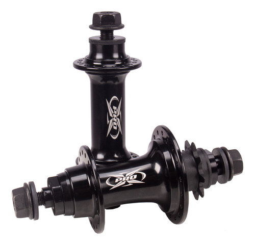 Par Cubos Pro-x Cog 9 Eixo 14mm Tras E 3/8 Diant. Barulhento Cor Preto