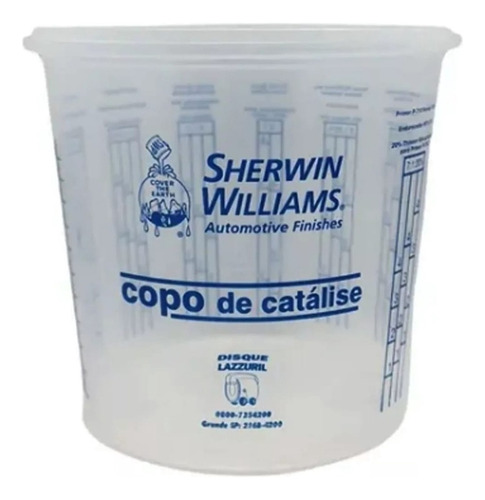 Copo De Catálise Com Tampa 1,5l Medidor Sherwin Williams