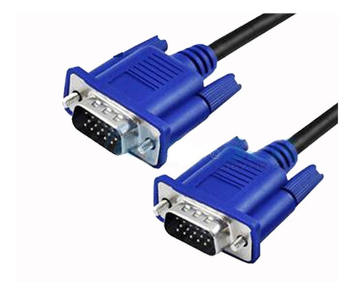 Cable Vga 3 Mts. M/m Conector Azul. Boleta/factura