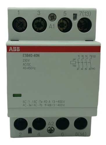 Contactor Automatico Modular Abb Esb 40a-40n-06 230vca/vcc