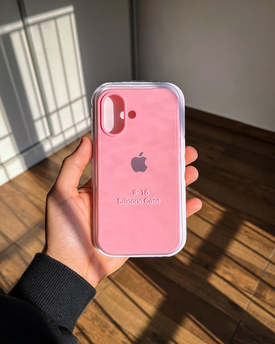 Funda Silicona Iphone 16 Silicone Case Rosa Lisa