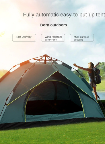 Carpa Toldo Automática 1-2 Personas Térmica Mosquitero -