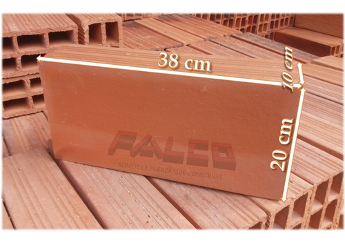 Imagen 10 de 10 de Ladrillo Visto 10x20x38cm - Fabrica De Ladrillos Falco