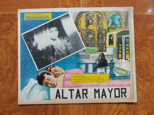 Antiguo Lobby Card Cartel De Cine De Altar Mayor! #9