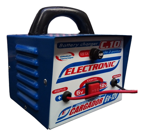 Cargador De Baterías Electronic C-10 - 6v 12 V - 10 Amp