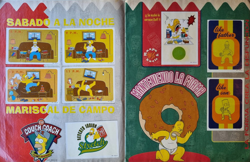 Album The Simpsons 1999 Panini Muy Buen Estado Incompleto (Usado)