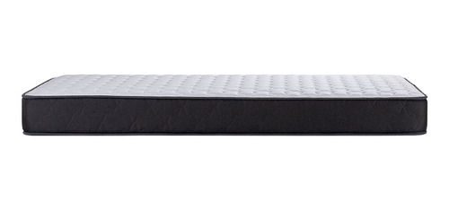 Imagen 3 de 4 de Colchón 1 plaza de resortes Rosen Wave blanco y negro - 90cm x 190cm x 21cm