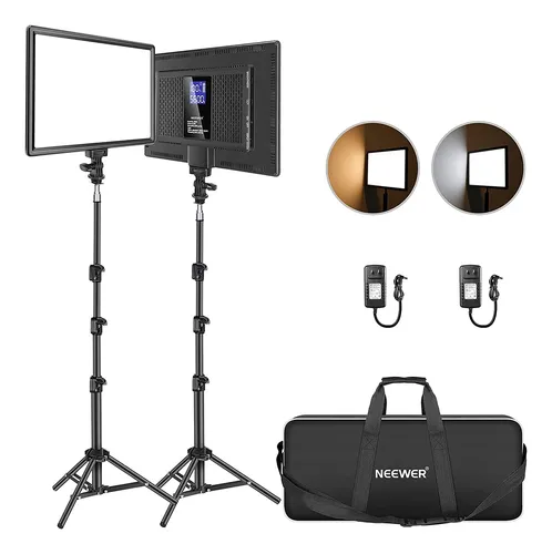 comprar Kit De Iluminación De Panel De Luz De Vídeo Led Neewer 13 Pa