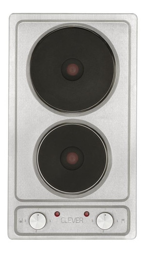 Imagen 1 de 6 de Anafe Electrico Clever 2 Hornallas 3500w Cocina Acero Inox