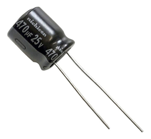 Capacitor Condensador Nichicon 470uf - 25v. - 13mmx10mm