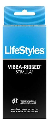 Preservativos Condones Lifestyles X 21u Vibra Ribbed Stimula