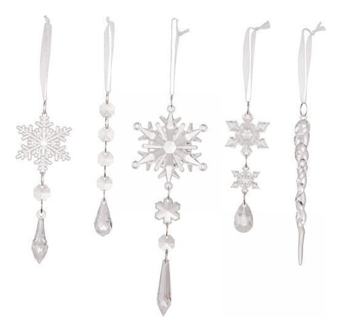 3 X 5x Adornos De Copos De Nieve Copos De Nieve Decoraciones