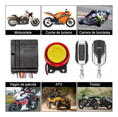 Kit De Alarma Antirrobo Moto Control Remoto